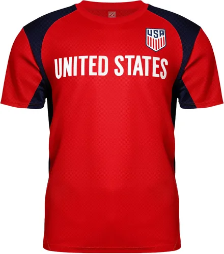 Miniatura 4 de Icon Sports Camiseta oficial del Día del Juego de la Federación de Fútbol de Estados Unidos, unisex para adultos Destacar Rojo