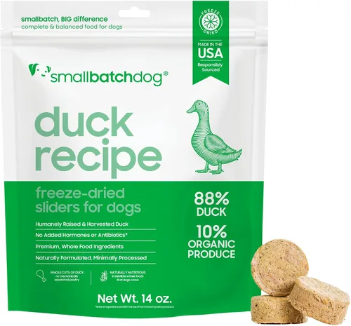 Miniatura 10 de smallbatch Pets - Alimento crudo liofilizado para perros, receta de pavo, 25 onzas, alimento orgánico para perros con alto contenido de proteínas