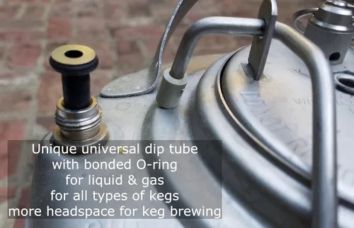 Miniatura 4 de FLOTit 2.0 con tubo de inmersión de gas Max Headroom y una herramienta GANCHO. Tubo de inmersión flotante sin cerveza con DFI para una cerveza