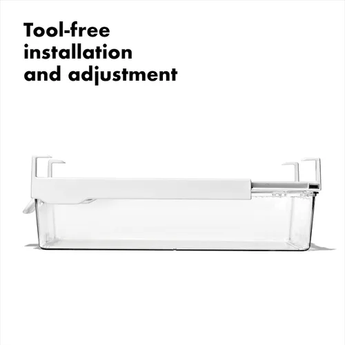 Miniatura 4 de Cajón de almacenamiento debajo del estante del refrigerador OXO Good Grips de 14 pulgadas - para carnes delicadas, queso, productos y más