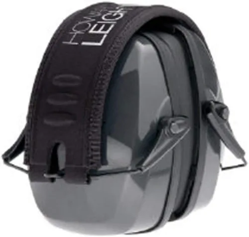Miniatura 3 de Howard Leight de Honeywell Leightning L2F Orejeras plegables delgadas para tiro electrónico (R-01525) Negro/Gris Grande