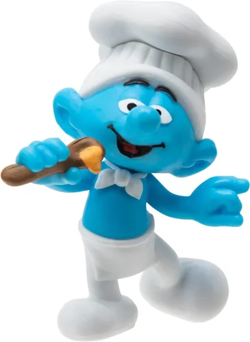 Miniatura 6 de The Smurfs Paquete de 10 figuras clásicas del 40 aniversario – Cuenta con pitufina de 2 pulgadas, gruñón, codicioso, papá pitufo, cerebro, fuerte