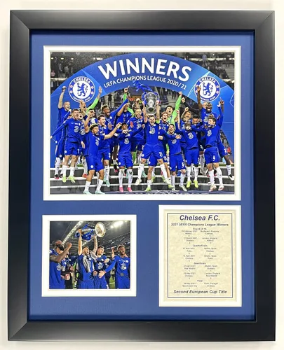 Legends Never Die, Chelsea FC | Ganador de la UEFA Champions League 2020-2021 | Collage de fotos enmarcado de 12 x 15 pulgadas