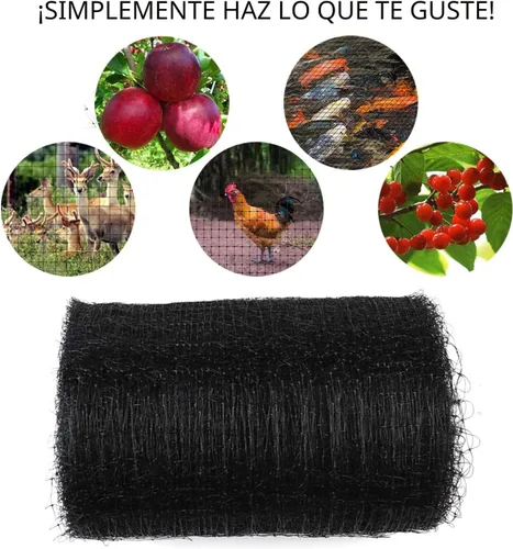Miniatura 6 de Feitore - Red de malla para ciervos, 7 x 100 pies, red de protección anti pájaros, red de jardín reutilizable, protección para plantas, árboles