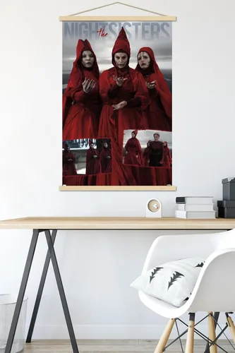 Miniatura 5 de Trends International Star Wars: Ahsoka - Póster de pared de Nightsisters, 22.37 x 34.00 pulgadas, paquete de impresión premium y colgador de madera