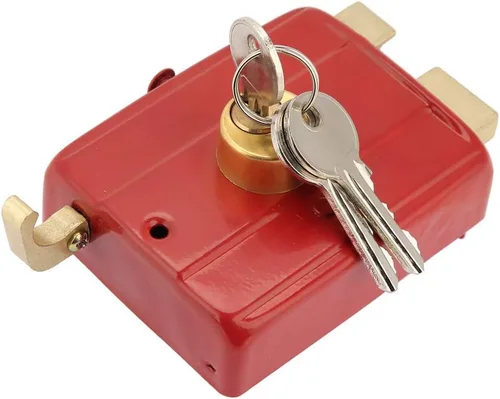 Miniatura 7 de Cerradura de seguridad resistente, incluye llave, juego de cerradura de cerrojo para puerta delantera, cerradura de anillo de bloqueo de puerta