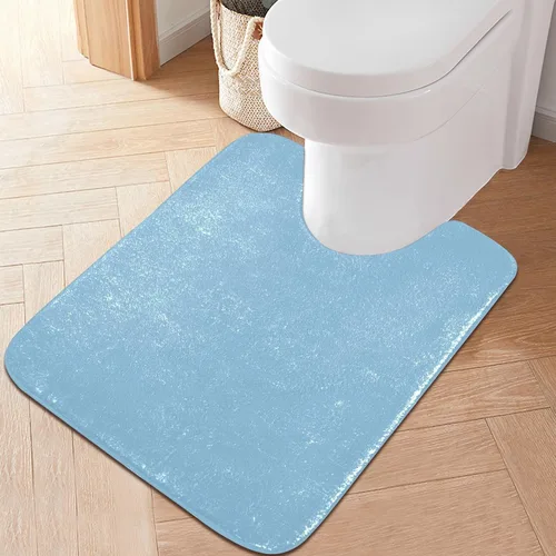 Miniatura 18 de Alfombra de baño amarilla, suave, absorbente, lavable a máquina, juego de alfombras de baño antideslizantes para puerta de baño, dormitorio