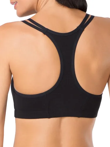Miniatura 7 de Fruit of The Loom Sujetador deportivo de algodón con tirantes delgados para mujer, comodidad durante todo el día