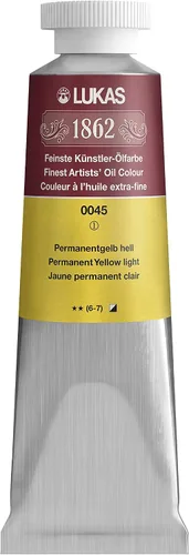 Miniatura 108 de Lukas 1862 Pintura al Óleo para Artistas Profesionales - Colores Tierra Amarillentos, 37 mL - Juego de 4 - Destacada Resistencia a la Luz, Sin