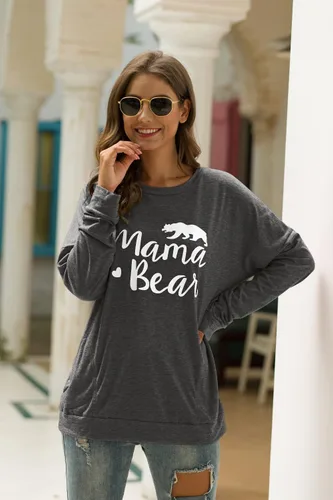 Miniatura 2 de JEYMMI Camisa de manga larga para mujer, estilo casual, para otoño, 2023, para mamá y mamá
