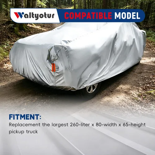 Miniatura 7 de Cubierta universal para camioneta exterior para interior y exterior, repuesto para camioneta de hasta 260 pulgadas de largo x 80 pulgadas de ancho x