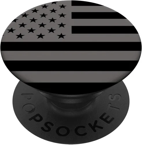 PopSockets PopGrip intercambiables con la bandera estadounidense negra