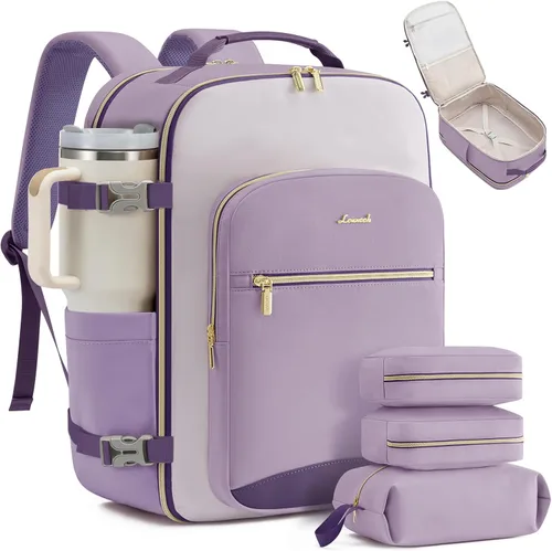 Miniatura 17 de LOVEVOOK Mochila de viaje para llevar a bordo, Mochilas de viaje