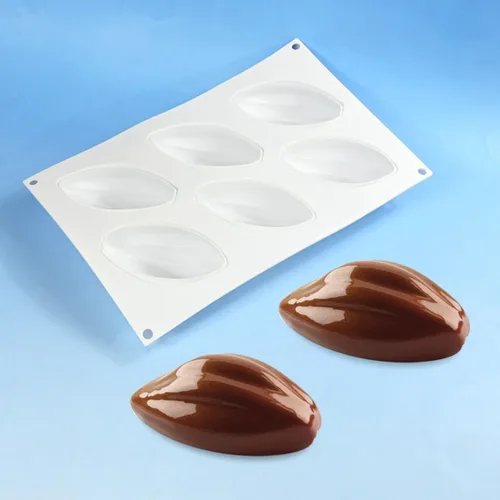 Miniatura 5 de Moldes de silicona para chocolate para hornear, diseño de bayas occa de 6 cavidades, antiadherentes y flexibles, perfectos para chocolate, dulces