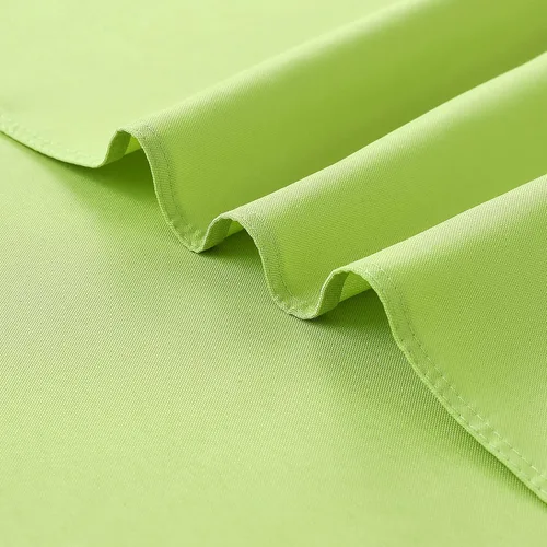 Miniatura 7 de FOLINS&HOME Mantel rectangular color verde manzana, sin arrugas, impermeable, de poliéster, a prueba de derrames, resistente, lavable, cubierta