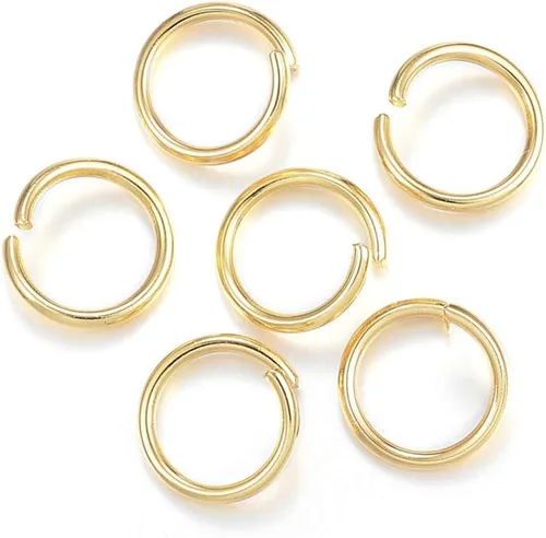 Miniatura 78 de HDSupplies 100 piezas - 4mm de argollas de acero inoxidable 304 de tono negro - Calibre 22 (espesor de 0.6mm)