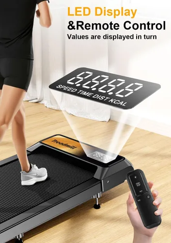 Miniatura 2 de Gkyet Gold Walking Pad with 5% Incline, 2.5HP Quiet Under Desk Treadmill for Home Office, 265 LBS Capacity, Portable Slim Walking Pad Treadmill with