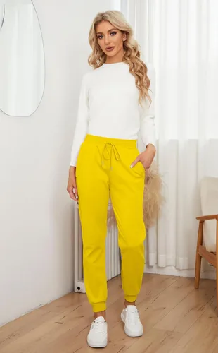 Miniatura 15 de MOUEEY Pantalones deportivos súper cálidos con forro de sherpa para mujer, pantalones deportivos de forro polar con bolsillos con cremallera