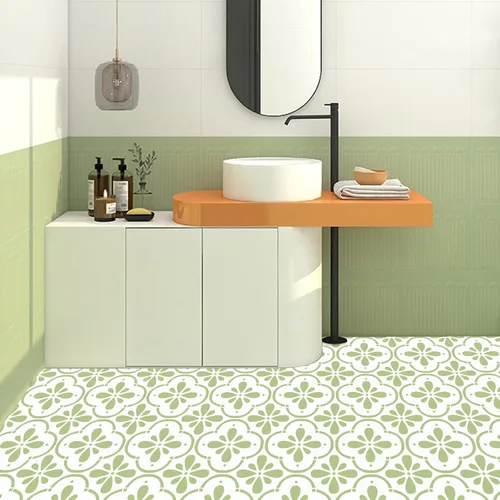 Miniatura 2 de 4 plantillas de azulejos reutilizables de 8 x 8 pulgadas, plantillas de pared, plantillas españolas para pintar en pisos, azulejos, patio