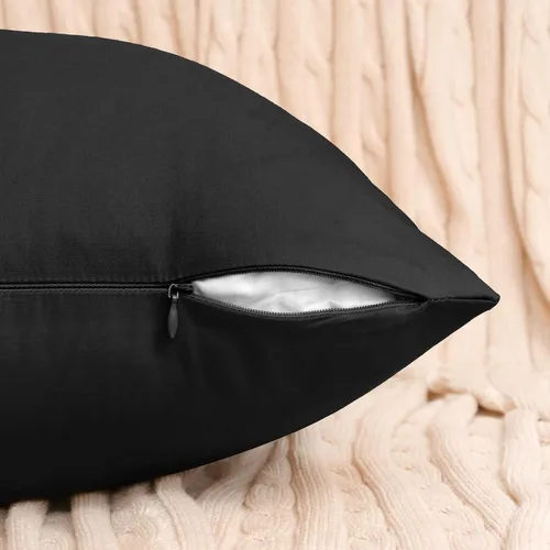 Miniatura 7 de Coddsmz Paquete de 4 fundas decorativas de 100% algodón para cojín cuadrado, funda de almohada de color liso para bricolaje, para sofá y dormitorio