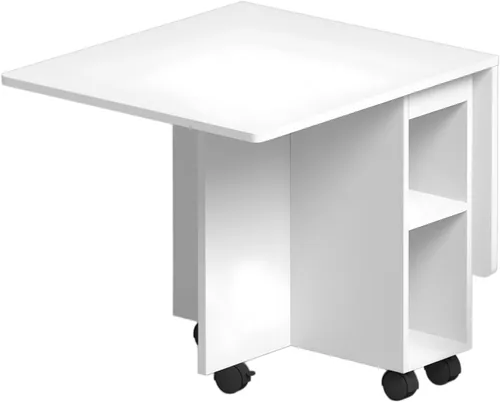 Miniatura 9 de LUMISOL Juego de mesa de comedor plegable para 4, juego de mesa de cocina con 4 sillas, almacenamiento y 6 ruedas, juegos de comedor que ahorran