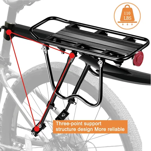 Miniatura 4 de Portaequipajes trasero para bicicleta para bicicleta de montaña para bicicleta de montaña