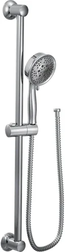 Miniatura 4 de Moen Eco-Performance 3667EP - Cabezal de ducha de mano extraíble de cuatro funciones cromado con manguera de 69 pulgadas de largo y barra deslizante