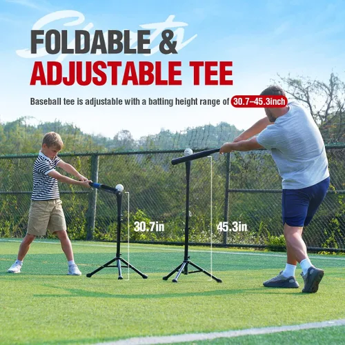 Miniatura 3 de Zupapa Juego de camisetas de béisbol y softbol de 7 x 7 pies con zona de ataque, red de práctica de béisbol para lanzar, bateo, captura para todos