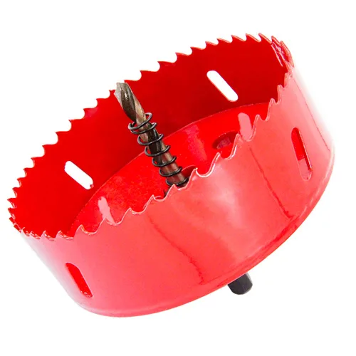 Miniatura 40 de Broca bimetálica para taladro, cortador de orificios HSS con eje para madera y metal