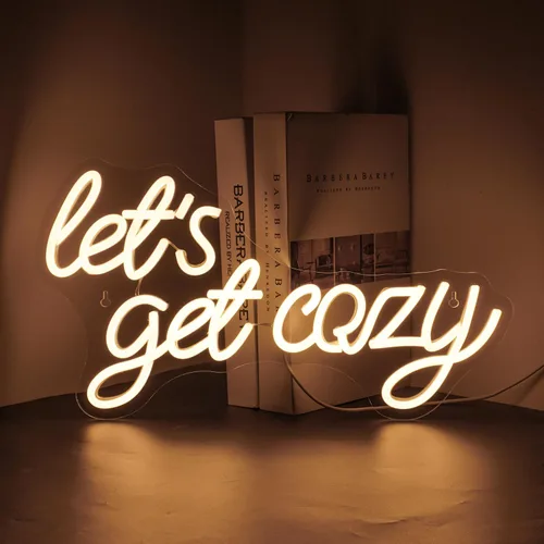 Miniatura 12 de LooKLight Letrero de neón con texto en inglés «Hello Beautiul», color blanco cálido, letras de neón para decoración de pared, letreros de luz LED