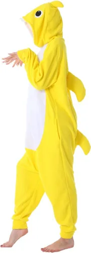 Miniatura 3 de dressfan - Pijama disfraz de caricatura tiburón gris, unisex, para adultos, niños, adolescentes, mujeres y hombres