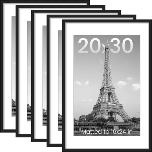 Miniatura 23 de upsimples - Portarretratos de 11 x 14 para galería de fotografías. Marcos para fotos de 8 x 10 pulgadas con paspartú o de 11 x 14 pulgadas sin Dorado