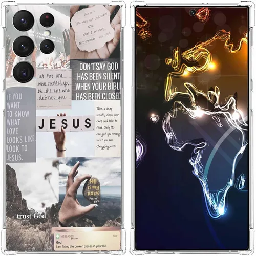 Miniatura 70 de Funda estética de collage para Samsung Galaxy S23 Ultra, patrón de citas positivas, funda de TPU suave de moda compatible con Galaxy S23 Ultra
