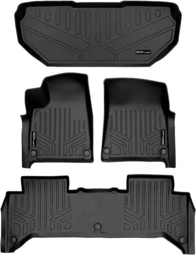 Miniatura 11 de SMARTLINER Revestimientos de primera fila para todo tipo de clima, compatibles con Rivian R1S 2022-2024