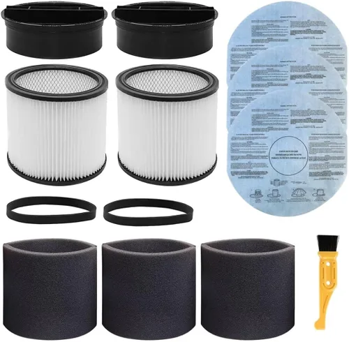 90304 Filtros de repuesto para filtros de aspiradora de tienda 90304, 90350, 90333 filtro de aspiradora en seco húmedo con tapa, filtro de funda de