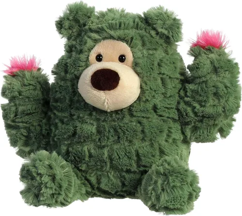 Miniatura 6 de Aurora® Whimsical Cactus Kingdom™ Cactus Bear™ - Animal de peluche, atractivo estético, abrazos reconfortantes, color verde, 8 pulgadas