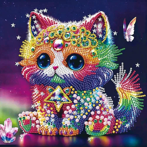 Stalente Kits de pintura de diamantes para adultos, kits de arte de diamantes de forma especial 5D para principiantes, pintura de diamantes de