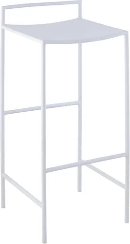 Miniatura 9 de JONATHAN Y Svelte - Taburete de bar de metal, altura del asiento de 29.5 pulgadas, silla de bar industrial moderna sin brazos con reposapiés Negro