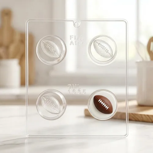 Miniatura 4 de Molde de caramelo de chocolate para galletas de fútbol, 1635 Candy Molds N More