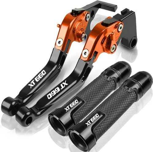 Miniatura 11 de Para Yamaha XT660 XT660X XT660R XT660Z 2004-2020 Palancas de embrague de freno extensibles plegables para motocicleta, embrague de freno ajustables