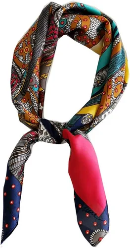 Miniatura 143 de FONYVE - Pañuelo de satén sedoso de tamaño mediano para mujer, cuadrado, 27.5 x 27.5 pulgadas