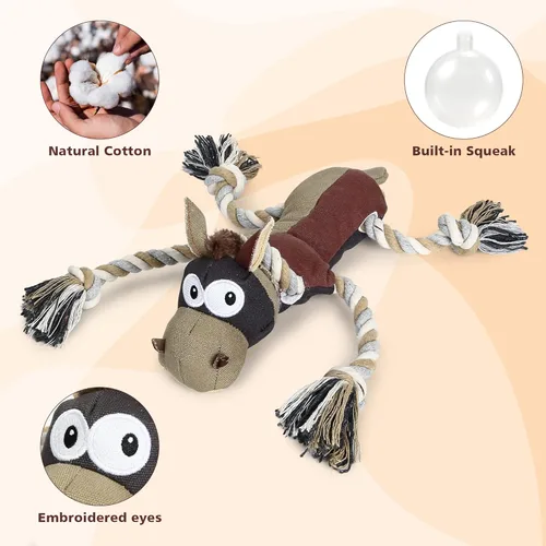 Miniatura 4 de IOKHEIRA Juguetes para Perros para Masticadores Agresivos, Juguetes para Perros Duros e Indestructibles, Juguetes Chirriantes para Perros Grandes