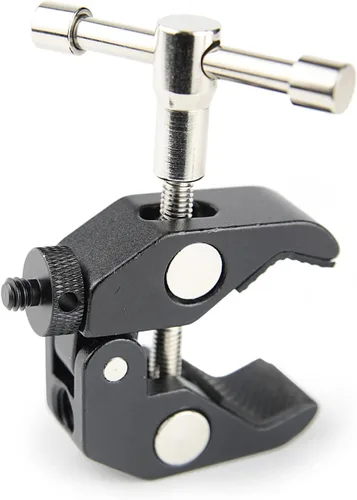 Miniatura 5 de Adaptador de tornillo de trípode de 1/4 macho a 1/4 macho con agujero 1/4 tornillo soporte de cámara para cámara, trípode, soporte de micrófono
