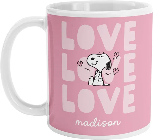 Miniatura 22 de Let's Make Memories Taza de Café Personalizada Oficial de PEANUTS - Relleno de Media Navideña de Vacaciones - Taza de Café Personalizada - Love From