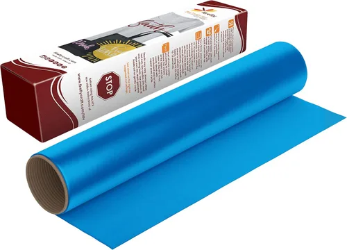 Miniatura 71 de Firefly Craft - Lámina de vinilo elástico para transferencia de calor, HTV metálico, para planchar para usar con Cricut y Silhouette, para prensa
