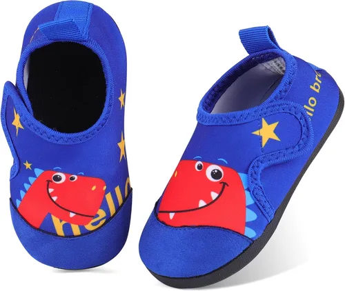 Miniatura 4 de KAKU NANU Zapatos de agua para niños y niñas, bonitos zapatos de natación de dibujos animados, calcetines de agua ligeros de secado rápido