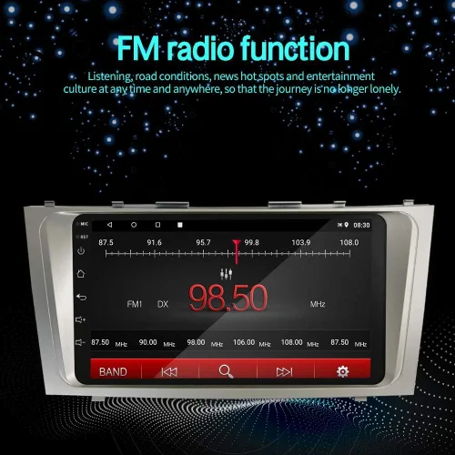 Miniatura 8 de Radio de coche 5GHz-WiFi 2G+64G para Toyota Camry 2006 2007 2008 2009 2010 2011 con CarPlay Android Auto, 9 pulgadas pantalla táctil Android 15