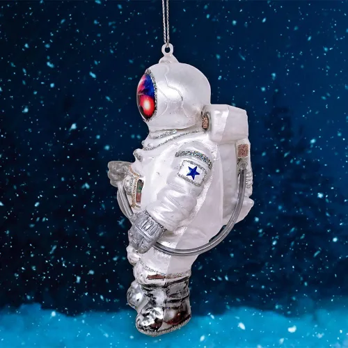 Miniatura 3 de Adorno navideño de cristal de astronauta