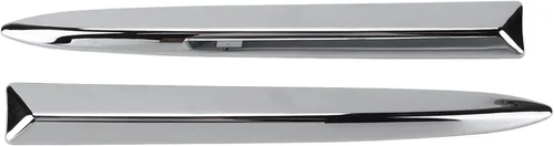 Fydun Reemplazo superior de las piezas exteriores del coche del ajuste 735455041 735455042 del cromo del parachoques delantero del coche para 500