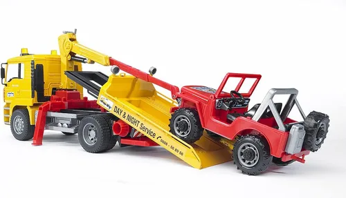 Miniatura 2 de Bruder 02750 Man TGA grúa con vehículo de campo traviesa